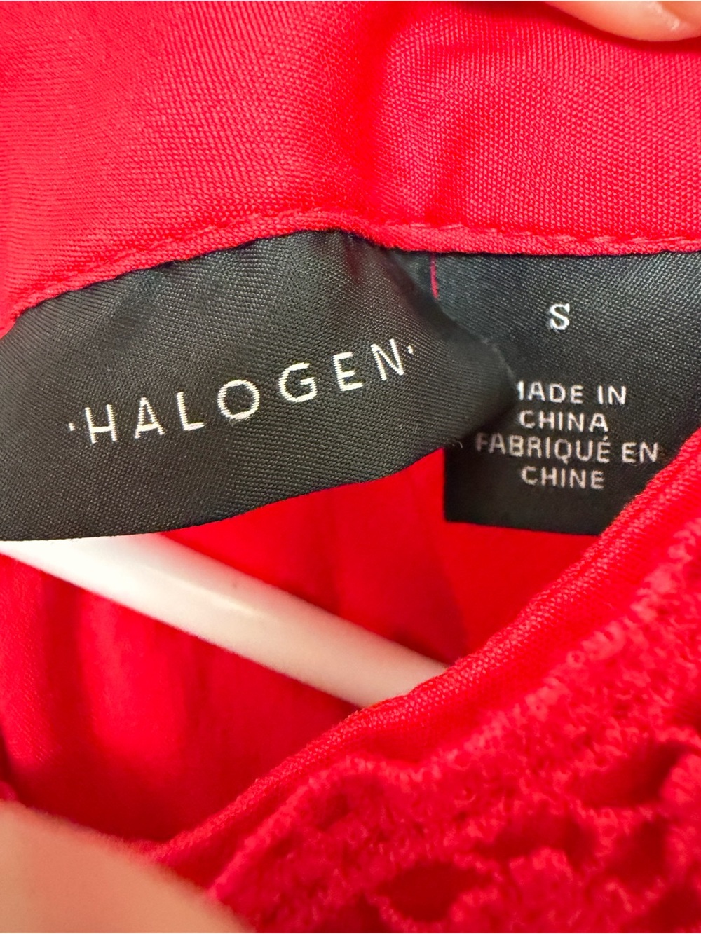 Halogen Red Lace-Panel High Neck Blouse - Picture 2 of 4